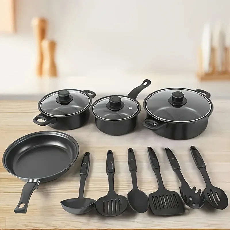 AEHOME 13 Piece Nonstick Cookware Set Induction Compatible Kitchen