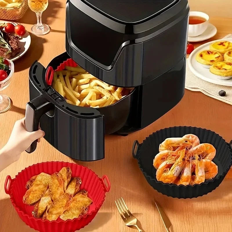 Silicone Baking Pans For Air Fryer Set Nonstick Cake Molds