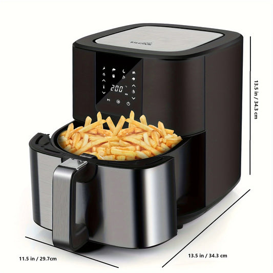 KitCook 1500W Air Fryer Digital Touch Screen 8 Presets
