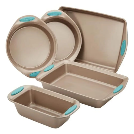 Bakeware Set With Nonstick Bread Pans And Cookie Sheets