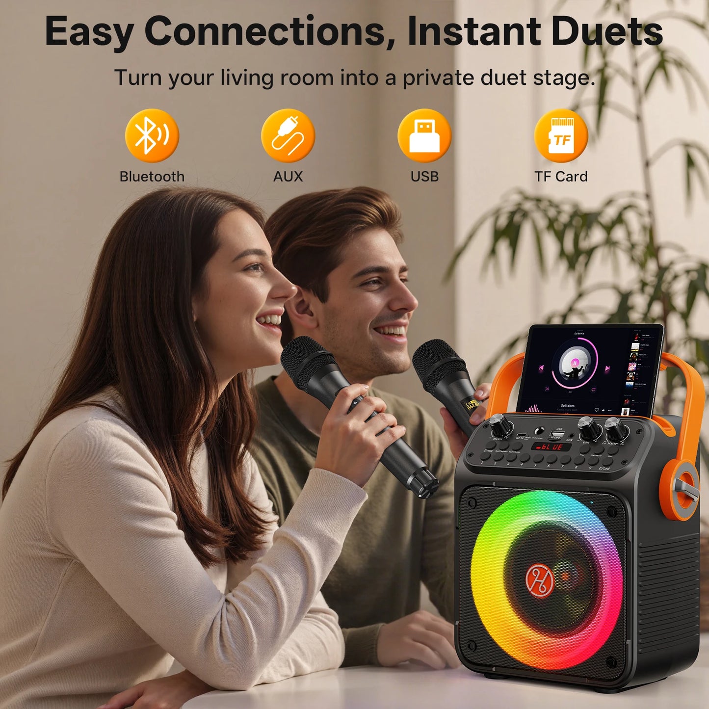 FanFun T35 High Power Karaoke Bluetooth Speaker 360 Degree Stereo