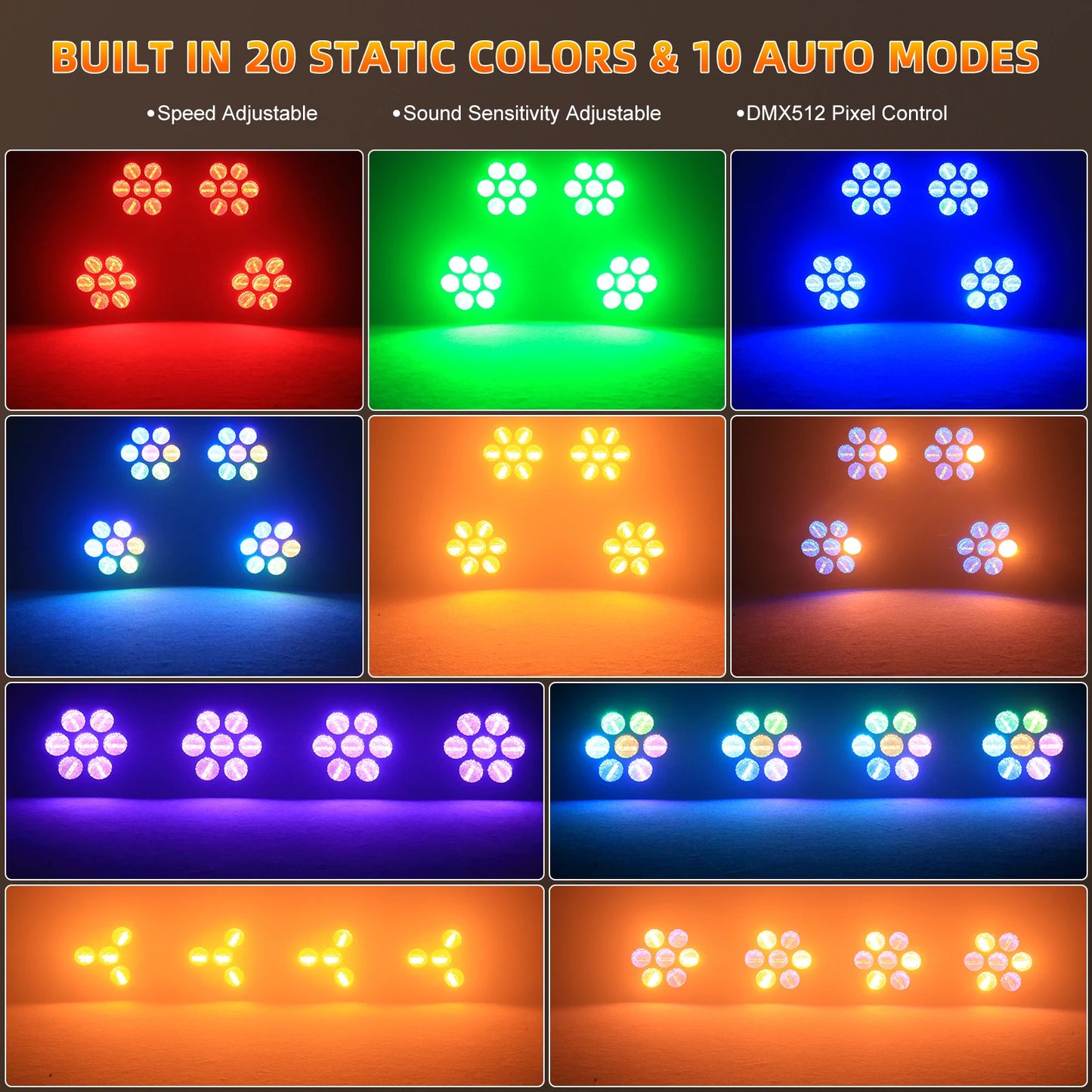 350W COB LED Retro Linear Stage Lighting Projector For Parties