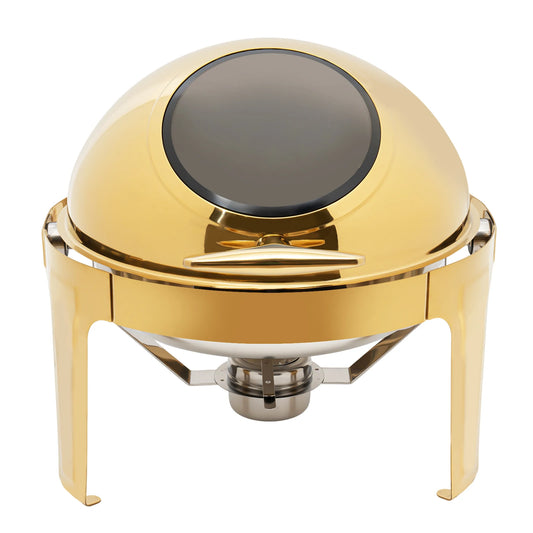 Bymaocar Round Chafing Dish With Clear Lid 90 180 Opening