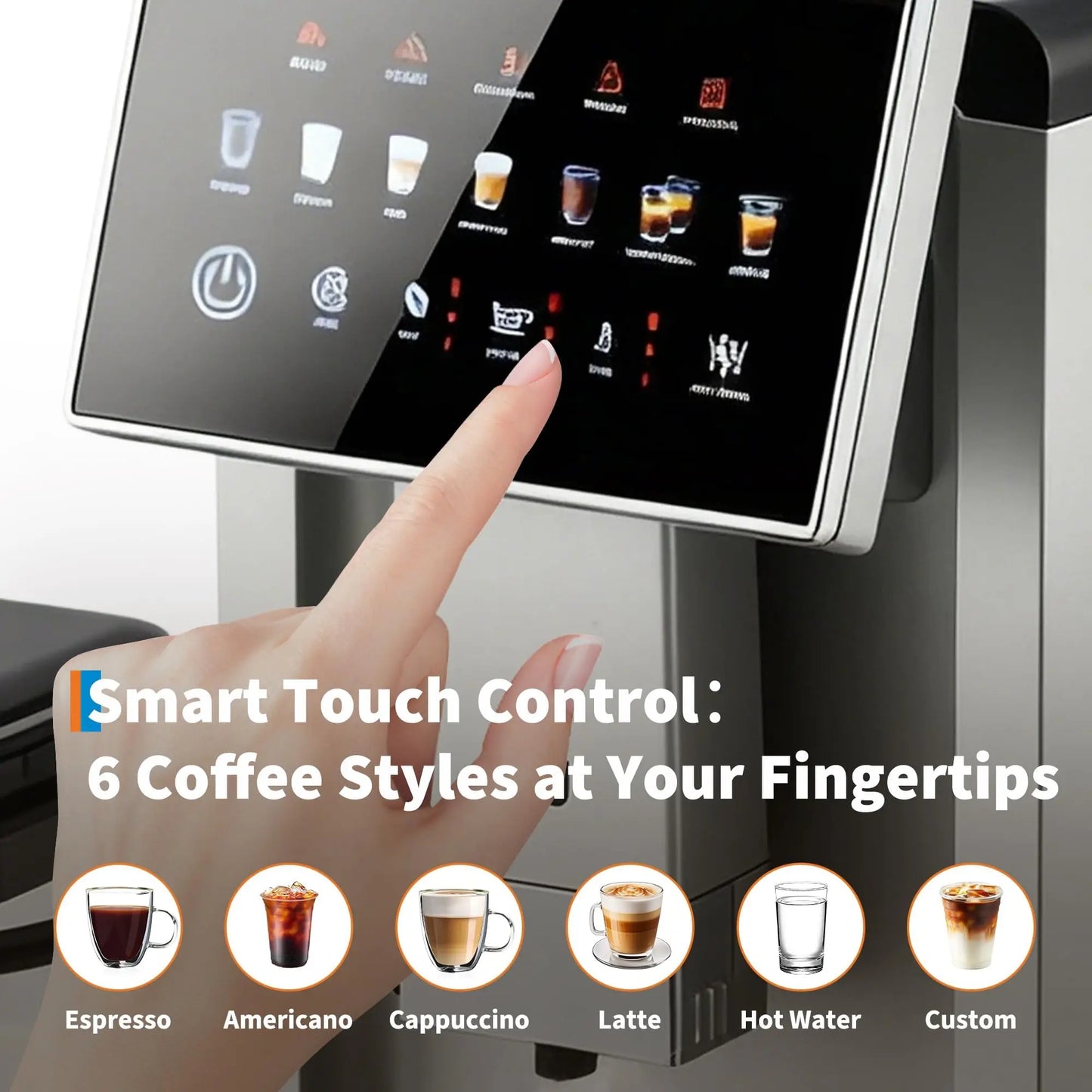 Adoolla 3rd Gen Automatic Espresso Machine With Milk Frother