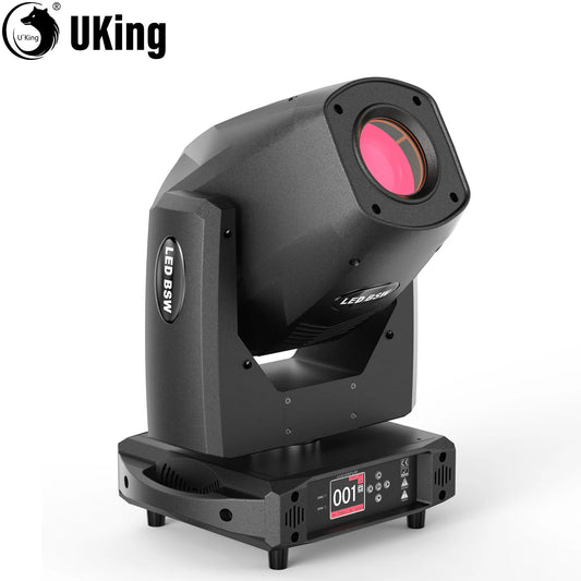 U'King 200W LED Moving Head Lights 17 Gobos 10 Colors
