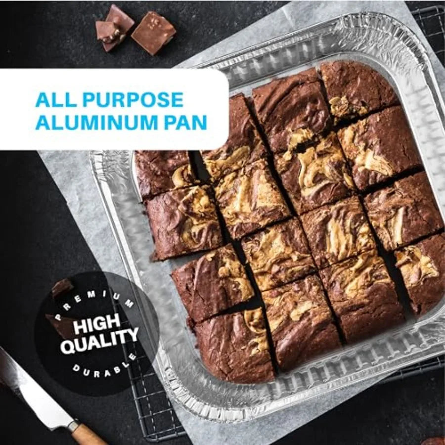 Disposable Aluminum Foil Square Baking Pan For Toaster Oven