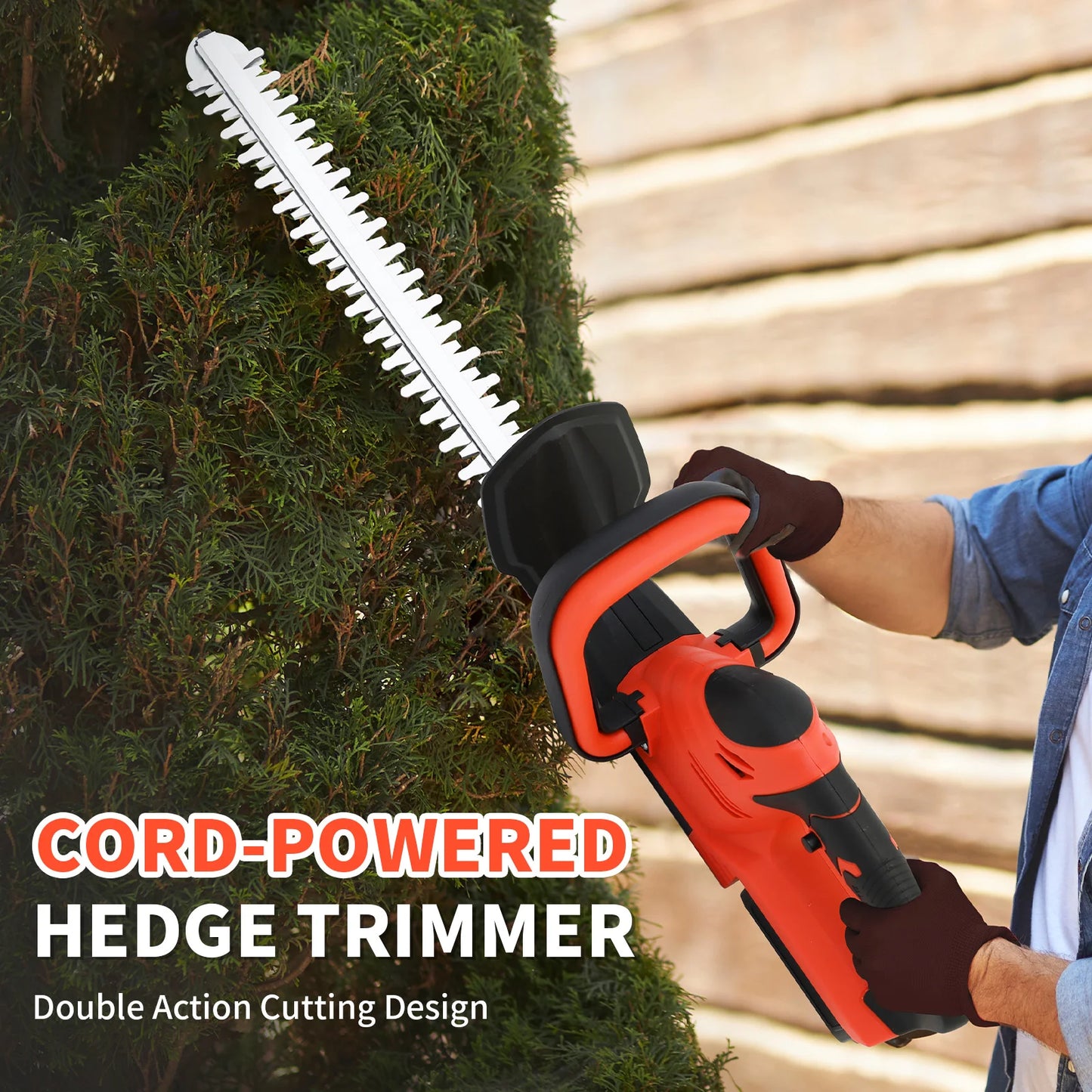 Cordless Hedge Trimmer With Battery And Charger For Yard Care