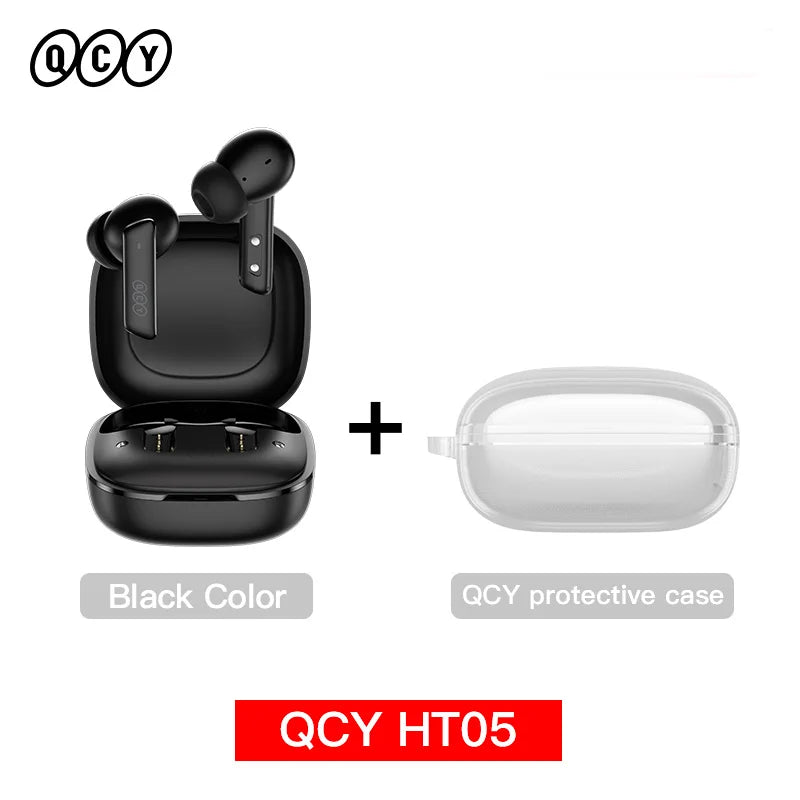 QCY HT05 ANC Wireless Earphones 40dB Noise Cancellation Bluetooth 5.2