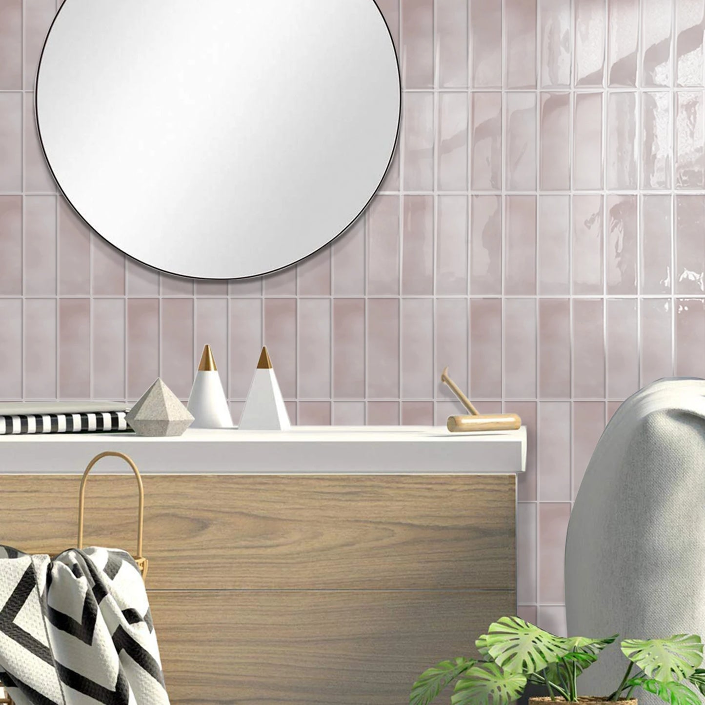 Waterproof Peel And Stick Subway Wall Tile Sticker