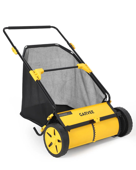 Studyset Heavy Duty Push Lawn Sweeper With Mesh Bag