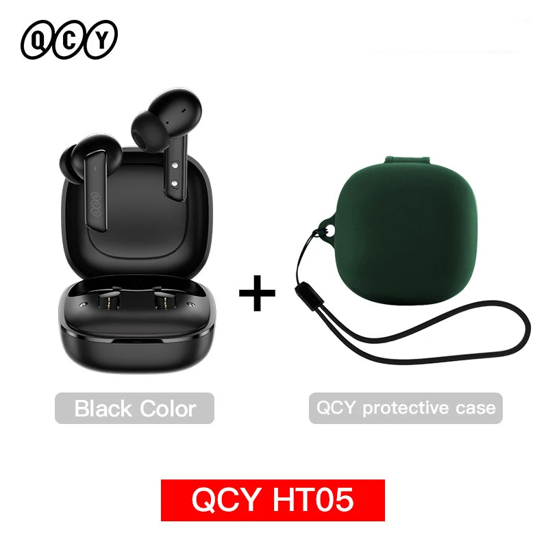 QCY HT05 ANC Wireless Earphones 40dB Noise Cancellation Bluetooth 5.2
