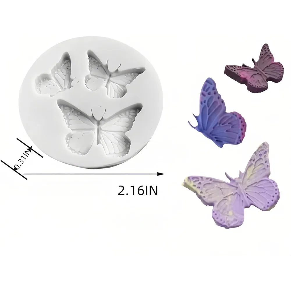 Silicone Butterfly Mold Set For Chocolate Fondant Resin