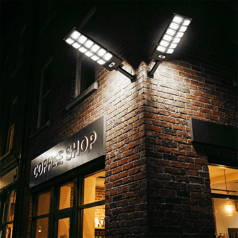 FAMCDC 504 LED Solar Wall Light Motion Sensor Waterproof Outdoor Lamp