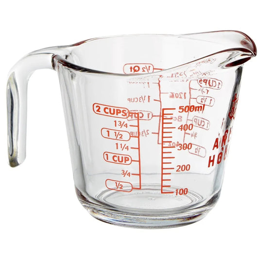 Glass Measuring Cup With Spout And Handle For Liquids