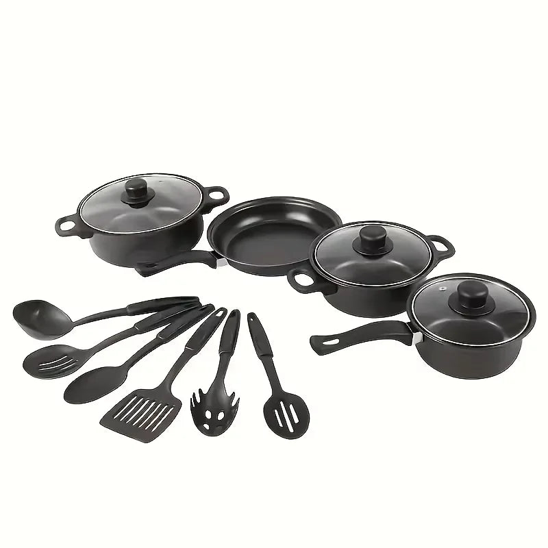AEHOME 13 Piece Nonstick Cookware Set Induction Compatible Kitchen