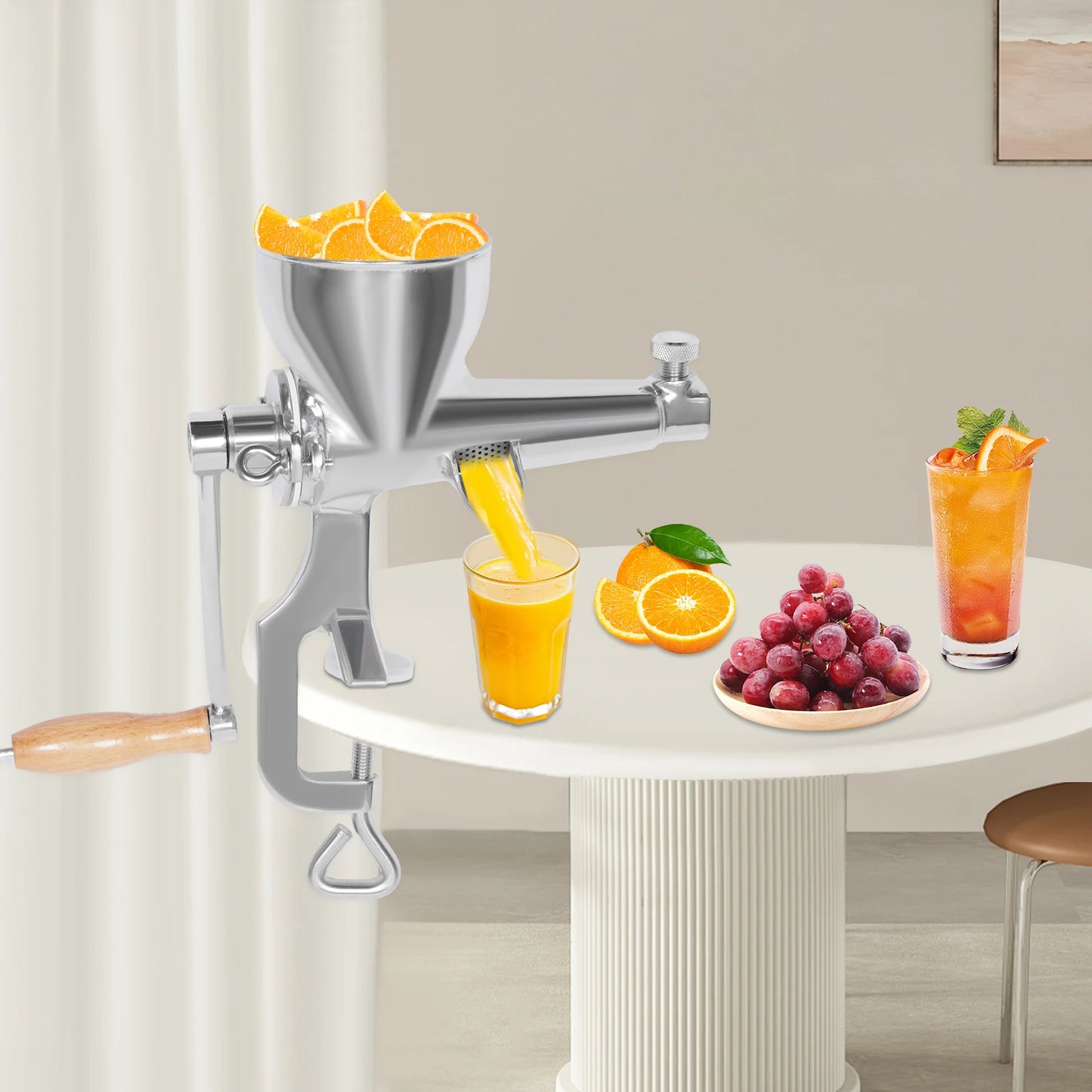 Bymaocar Stainless Steel Manual Fruit And Vegetable Juicer Squeezer