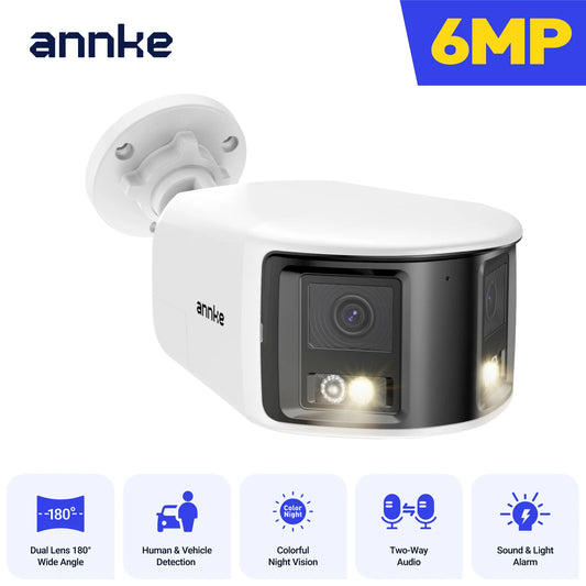 ANNKE Dual Lens 4K PoE Outdoor Security Camera Human Detection