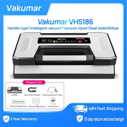 Vakumar VH5186 Automatic Commercial Vacuum Sealer With Bags