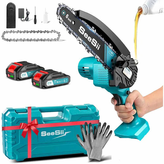 Seesii Cordless Mini Chainsaw For Makita 18V Battery Pruning Saw