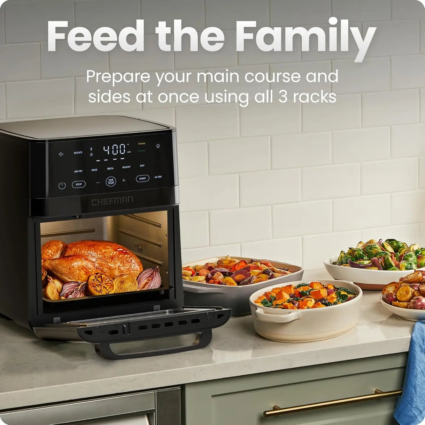 XL 14-Quart 6-In-1 Air Fryer With Touchscreen Controls