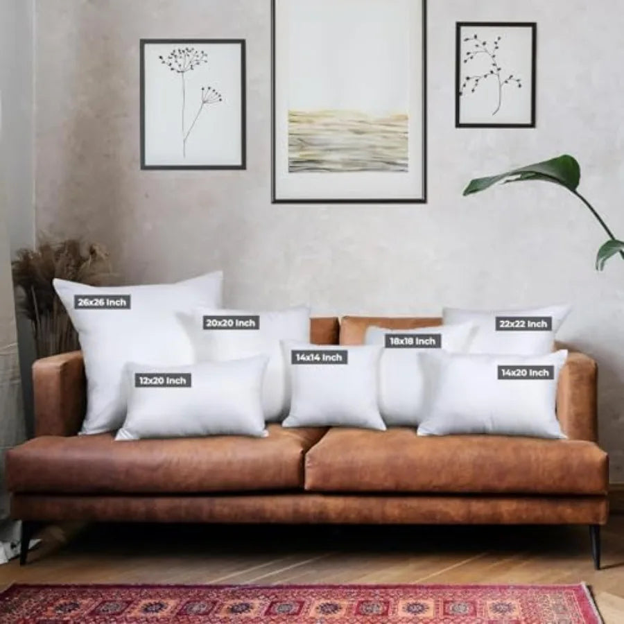 Fluffy Decorative Throw Pillows Set Of 4 Down Alternative