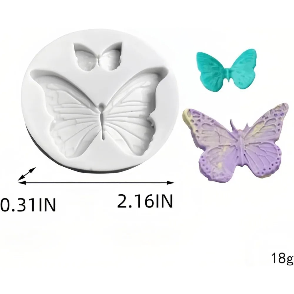 Silicone Butterfly Mold Set For Chocolate Fondant Resin