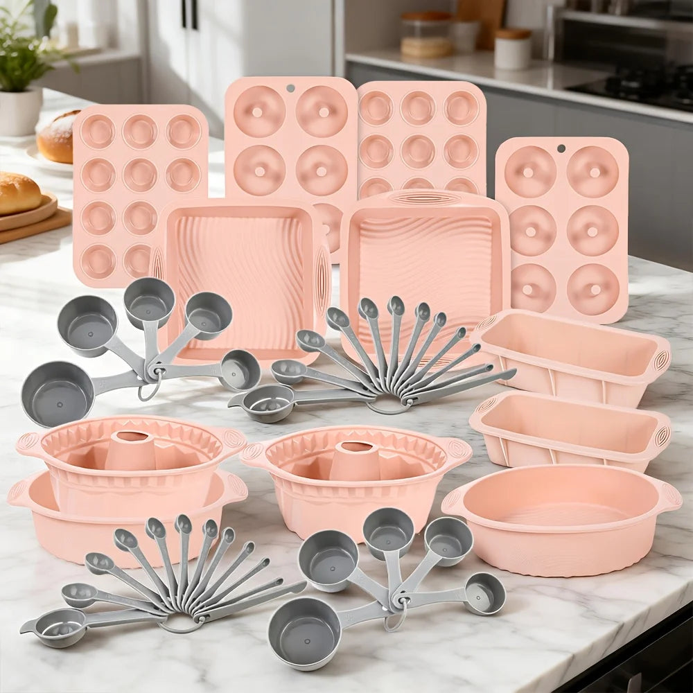 46 Piece Bakeware Set For Oven Dishes Including Pans And Sheets