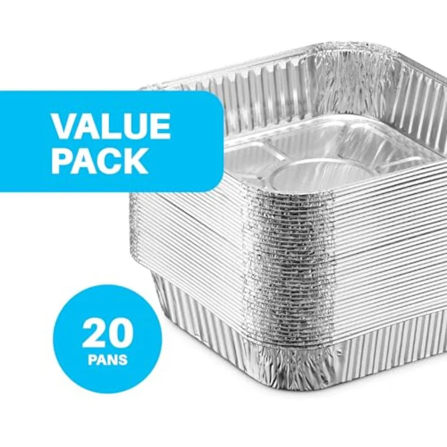 Disposable Aluminum Foil Square Baking Pan For Toaster Oven