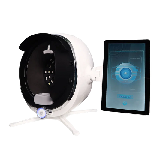 3D Skin Scanner Care Facial Analyzer Monitor Machine Magic Mirror Portable Testing English Detector Face Camera Test Analysis