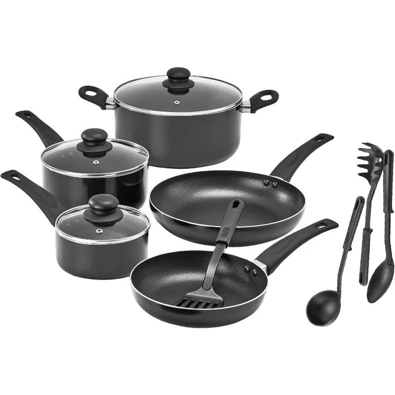 Bella Nonstick Aluminum Cookware Set PFOA Free Scratch Resistant