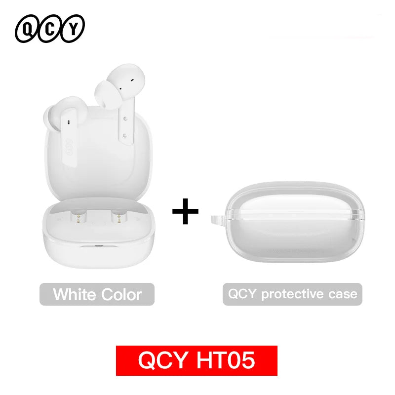 QCY HT05 ANC Wireless Earphones 40dB Noise Cancellation Bluetooth 5.2
