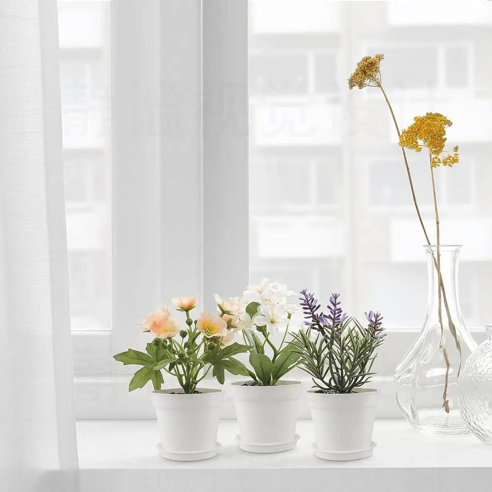 Plastic Plant Pots 28 Pack With Drainage Holes And Saucers
