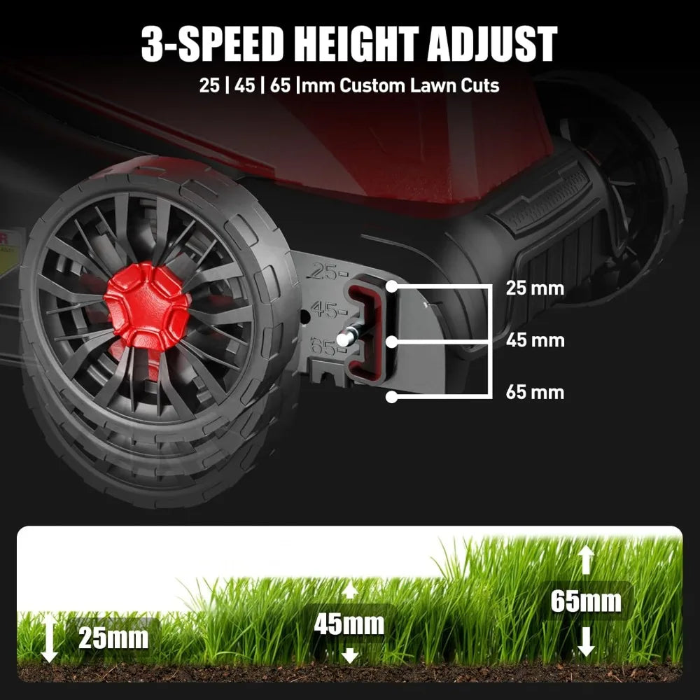 Electric Corded Lawn Mower 12 Amp Push Button Start