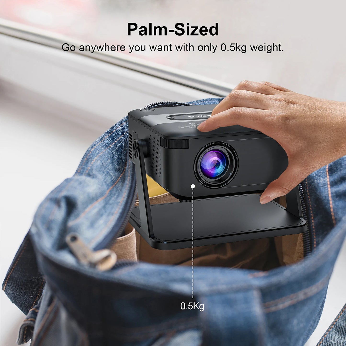 XNANO Mini Smart Projector 720P Native 4K Decoding Dual WiFi