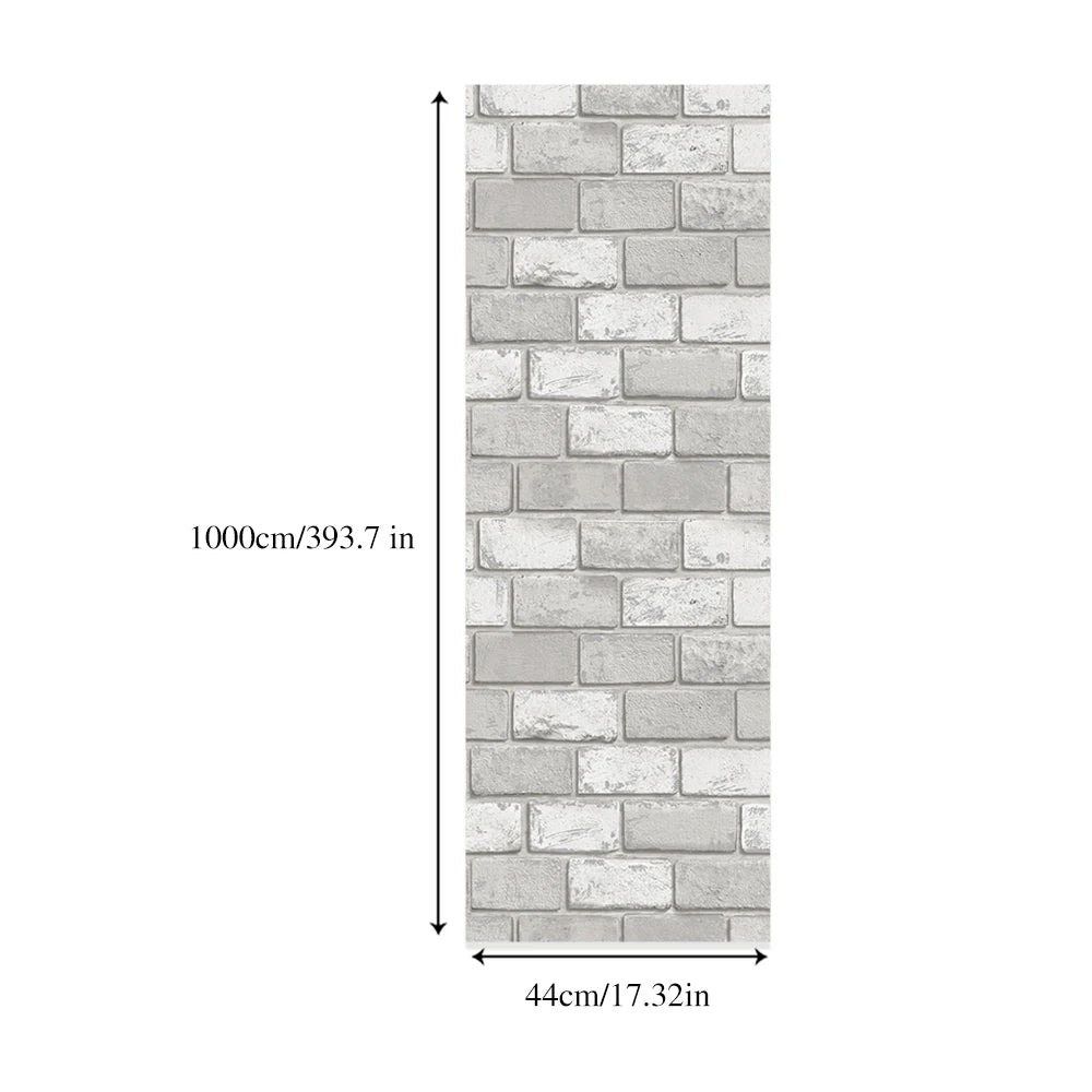 Brick Pattern Peel And Stick Waterproof Wallpaper Removable Living Room