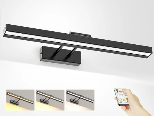 PRTILOUD Wireless Art Light, Dimmable CCT, Battery Powered With Remote
