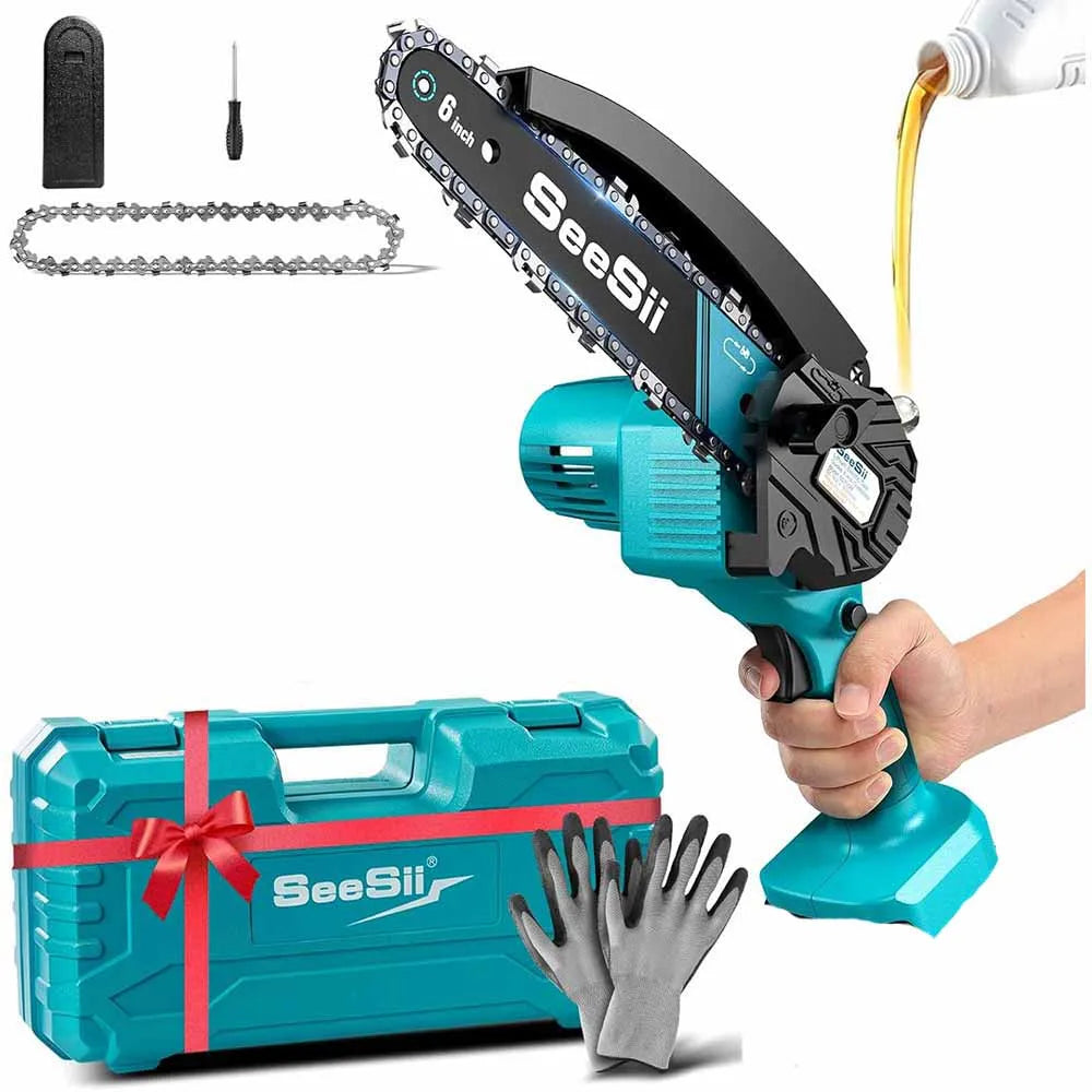 Seesii Cordless Mini Chainsaw For Makita 18V Battery Pruning Saw