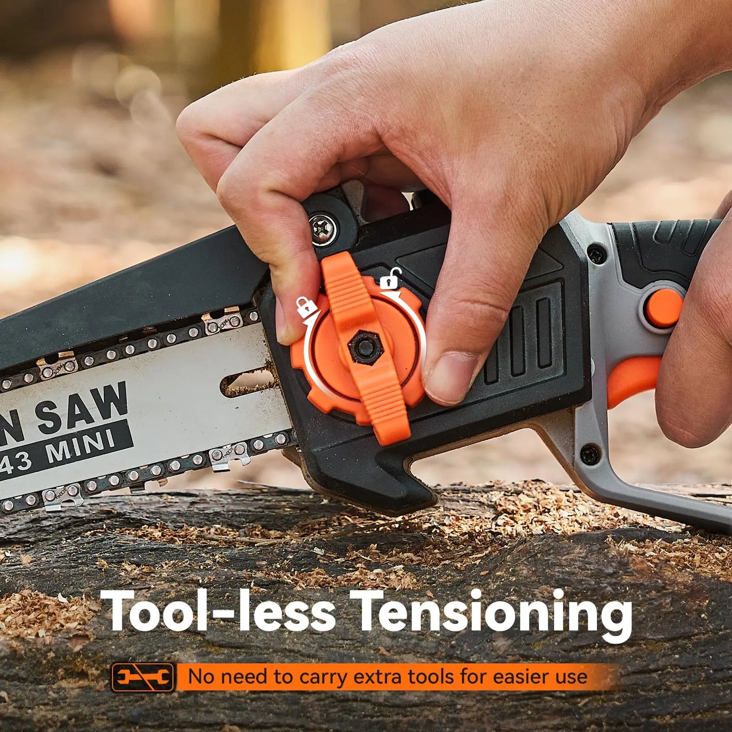 TaskStar Extendable Pruning Saw For Garden With 2x 4000mAh Batteries
