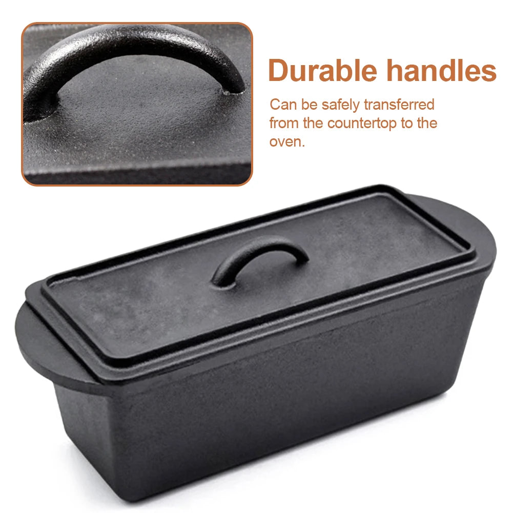 Shunmaii Rectangular Bread Pan With Lid For Oven Baking