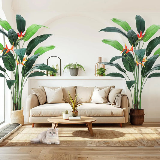 Studyset Artificial Bird Of Paradise Plant Indoor Outdoor Decor