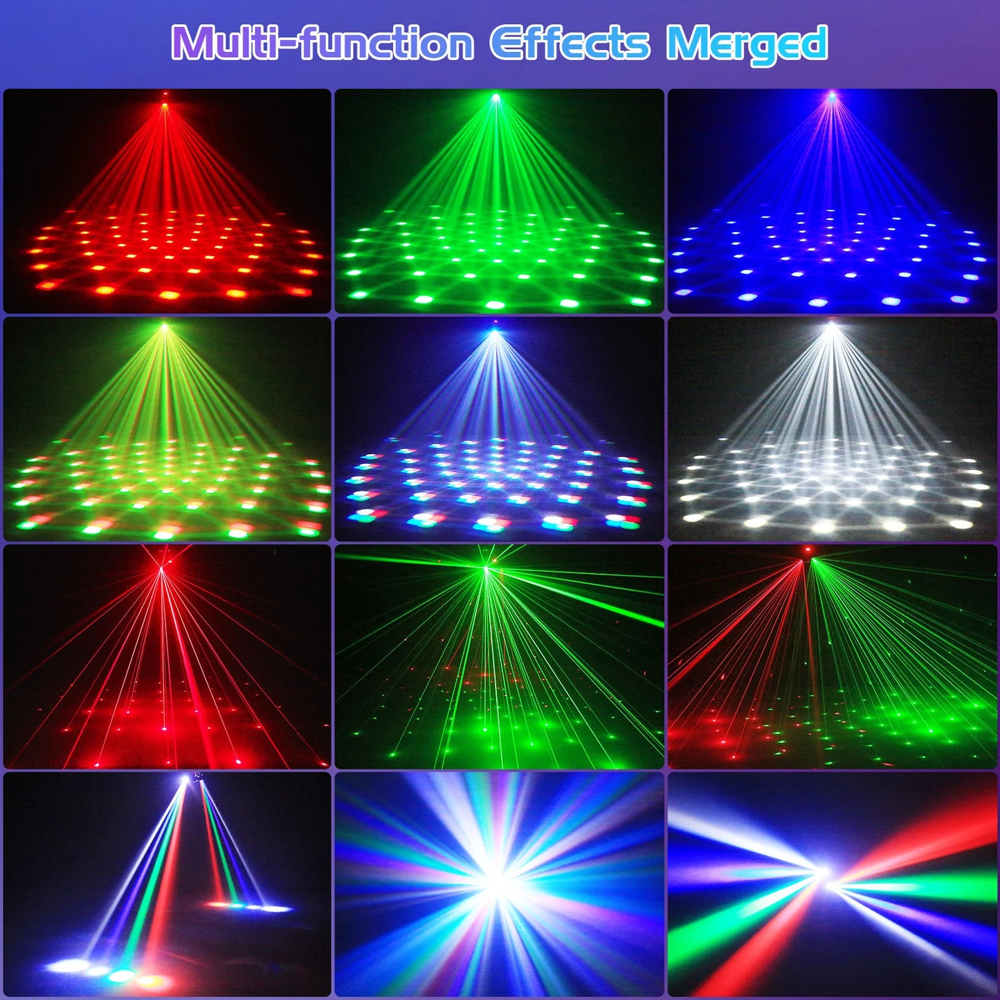 DayFlicker 105W RGBW Stage Light 4 In 1 DMX512 Lighting Effect