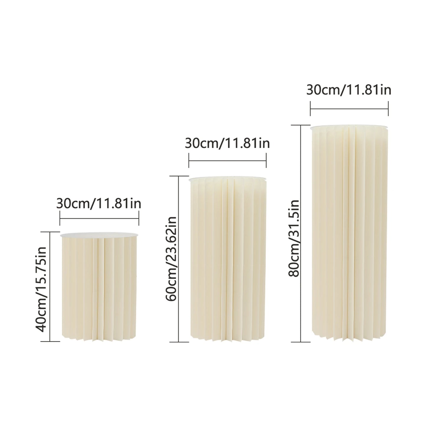 Foldable Cardboard Centerpiece Display Stand For Weddings And Parties