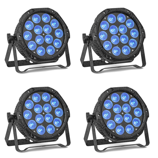 U'King Waterproof LED Par Light 4PCS DMX512 RGBW Stage Lighting