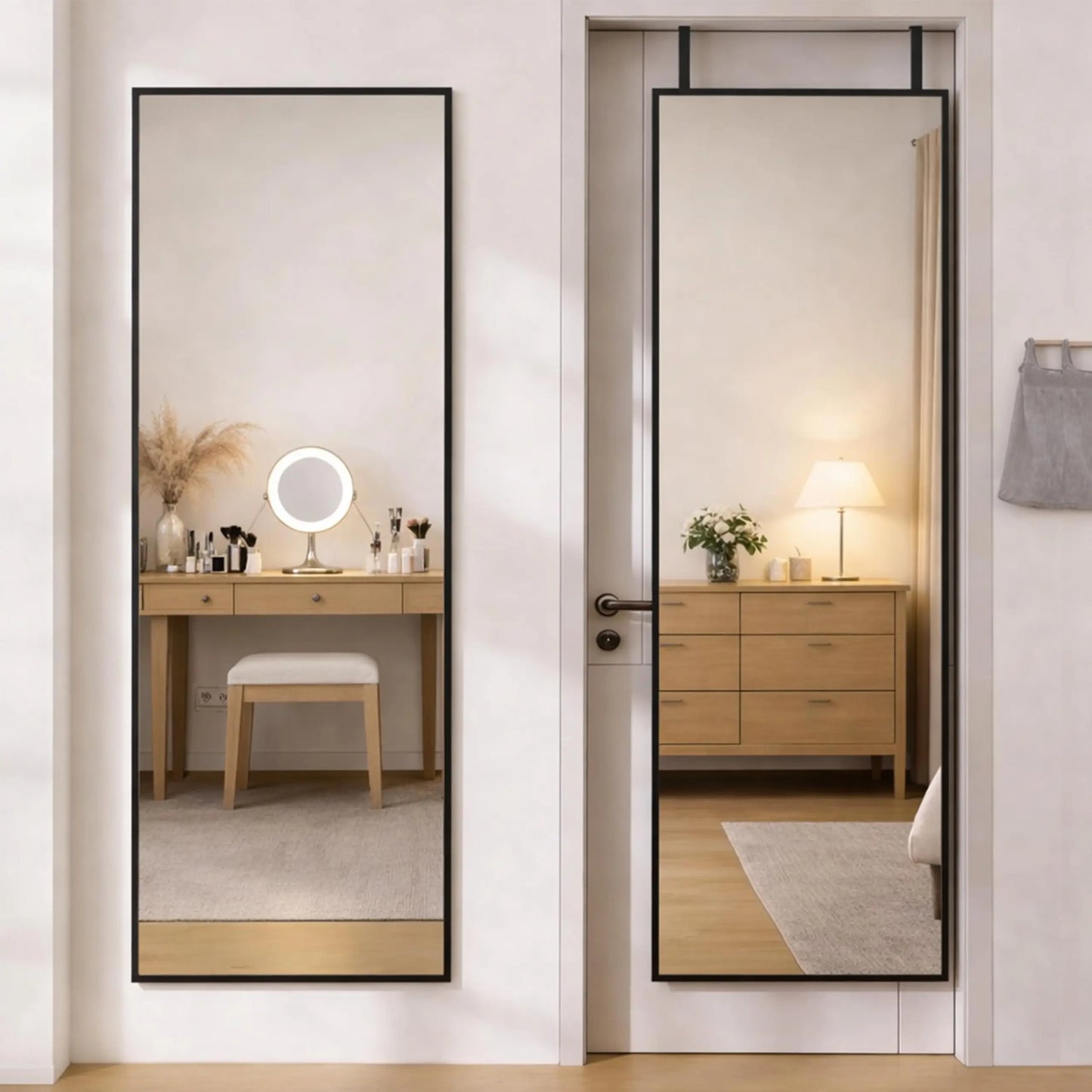 Modern Arched Full Length Wall Mirror By Gold Finish Brand