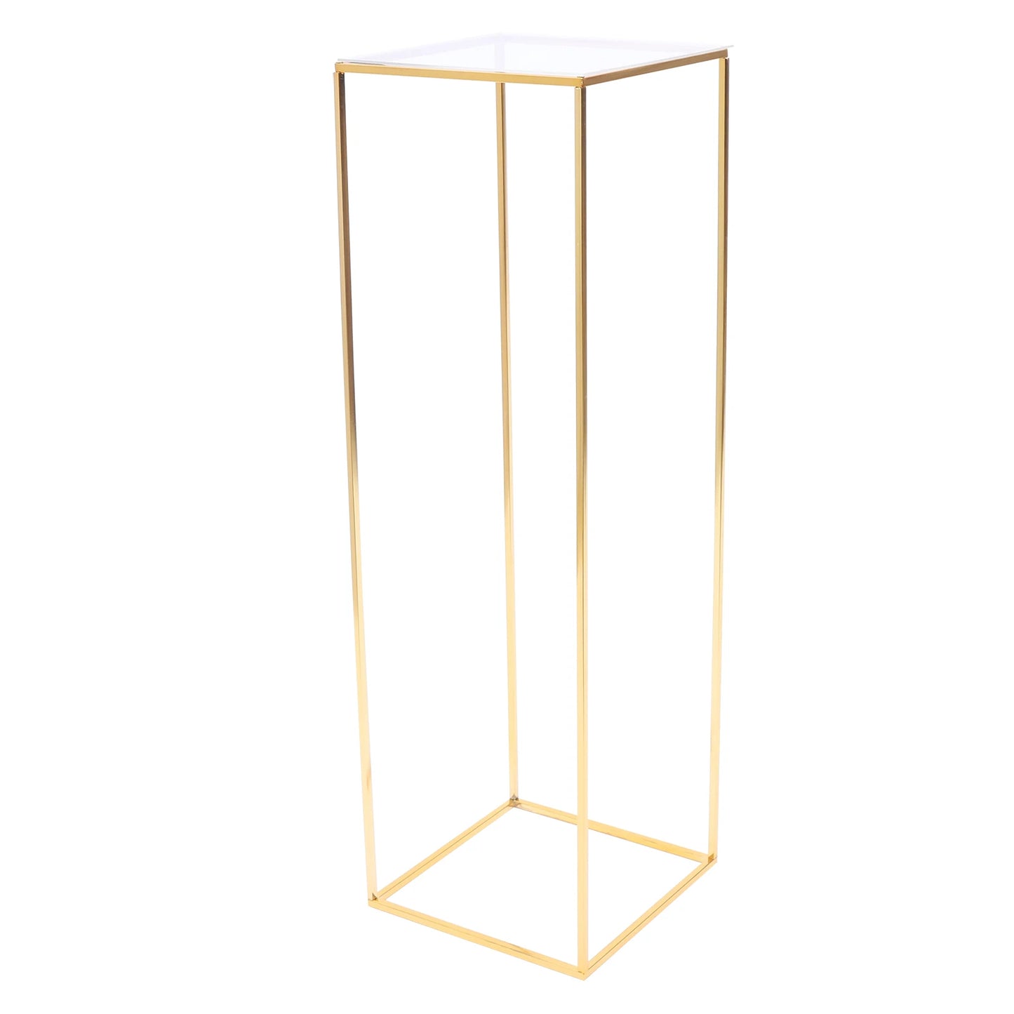 Bymaocar Rectangular Metal Flower Stand Indoor Outdoor Display