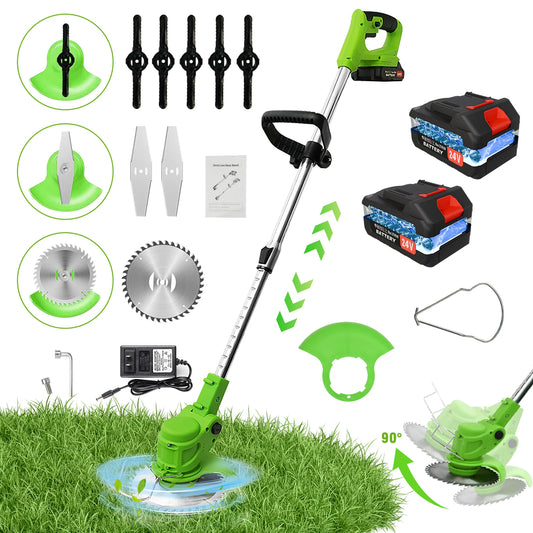 Cordless 2 In 1 Lawn Mower And Edger Brushless 650W
