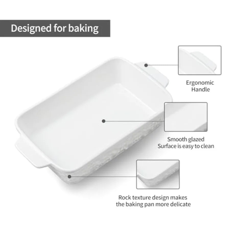 Casserole Dishes For Oven With Handles Rectangular Bakeware Set