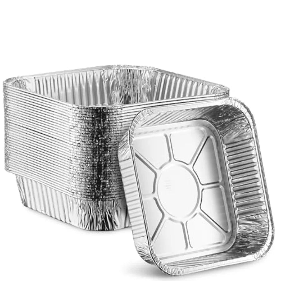 Disposable Aluminum Foil Square Baking Pan For Toaster Oven