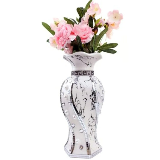 Modern Decorative Rhinestone Vase for Centerpiece Display