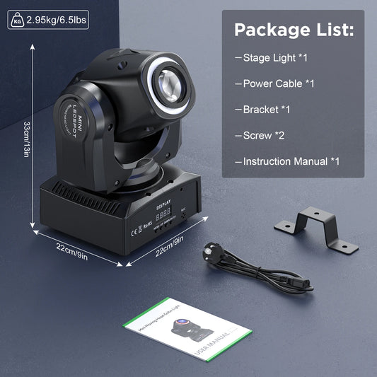 Datewink 120W LED Beam Moving Head DMX512 Stage Light